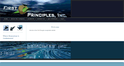 Desktop Screenshot of firstprinciples.biz